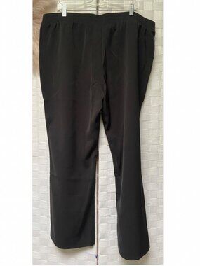 Glamorease Pull-on Dress Pants Women’s Size 5x Petite Black Stretch